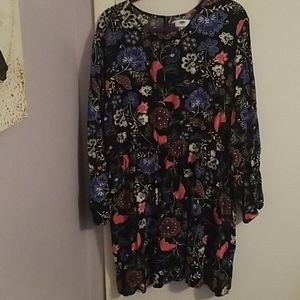 Old Navy Black Floral Dress